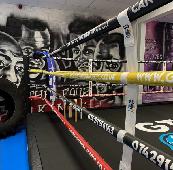 Boxring Seilcover mit eigenem Logo