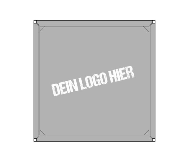 Boxring Bodenplane mit dem eigenen Logo